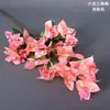 Simulação Bougainvillea Casamento Cerejeira Flor de Ameixeira Flor de Pessegueiro Galho Flor de Plástico Flor Decorativa Flor de Seda Sala de Estar Chão Flor Artificial Tira de Flor
