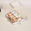 Caja de Empaque para Sándwich de Corte Grueso Cuadrada Rectangular para Hornear Caja Ligera para Empaque de Sándwich Caja Espesada de Alta Transparencia para Pasteles