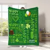 Nuevo St de Venta Caliente Transfronterizo Amazon Temu. Manta del Día de San Patricio Manta Navideña Manta de Regalo Festivo