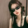 Óculos de Sol Tendência Versátil 2025 Proteção Solar Sombreador Estilo Retro Moderno Hip-Hop Alto Valor Garota Popular