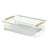 Escurridor de platos de cocina, organizador de tazones y platos, estante de almacenamiento para palillos y tazas, escurridor, cesta de almacenamiento, soporte de exhibición para el hogar
