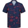 Camisa hawaiana con estampado 3D para hombre, estilo informal, ideal para vacaciones y playa, 2024