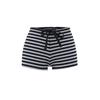 Exportación Transfronteriza al por Mayor Ropa de Mujer Verano 2025 Estilo Europeo y Americano Casual Rayas Contrastantes Shorts con Cordón para Mujer X225031