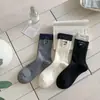 Calcetines Calcetines Dulces de Lunares Otoño Invierno Calcetines de Algodón Calcetines de Media Pantorrilla Letras Bordadas Retro Versátil Estilo Escolar JK Calcetines Sueltos