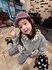 Conjunto de chaqueta con capucha forrada de forro polar para niñas, nuevo estilo otoño/invierno 2026, top cálido para niños, ropa de invierno, leggings gruesos para bebés
