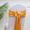 Venta al por mayor de fábrica cinta de satén de color sólido para banquete, decoración de respaldo de silla de boda, funda para silla, lazo, flor, cinturón, accesorios