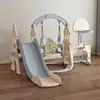 Juego de Columpios y Tobogán Infantil al por Mayor para Uso en Casa, Piscina de Bolas Oceánica para Interiores, Canasta de Baloncesto para Bebé, Porterías de Fútbol Juguetes