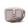 Cartera corta de exportación transfronteriza estilo coreano de cuero PU con cremallera estampada plegable, bolso de mano corto multifuncional, monedero para mujer