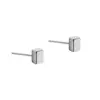 Pendientes Cuadrados Largos Estilo Minimalista Femeninos Nicho Pendientes Geométricos de Alta Gama Estilo Coreano Clavos de Oreja Cuadrados Mini Simples