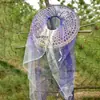 Estilo Tradicional Chino Velos de Hada Cortina Hanfu Sombrero Accesorio Elegante Cubre Rostro en Stock Cosplay Plegado
