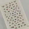 Pegatina para Uñas Ruyi de Caqui de Otoño Relieve 5D Hoja de Arce Tridimensional Caqui Pegatina para Arte de Uñas DIY Accesorios Estilo Hg