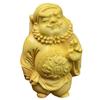 Talla de Sándalo Dorado y Boj de Tuya para la Buena Suerte, Colgante para Coche de Zhong Kui, Figura Taoísta para Exorcizar Demonios, Hecho en un Momento