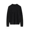 Suéter de punto liso para mujer, cuello alto, color liso, holgado, casual, otoño e invierno, nuevo, 100% cachemir