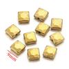 Contas redondas quadradas de aço inoxidável contas curvas contas espaçadoras banhadas a ouro a vácuo contas de posicionamento acessórios para joias diy contas