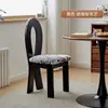 Mesa y Sillas de Comedor, Sillas de Comedor de Madera Maciza, Taburetes Domésticos, Sillas con Respaldo, Llavero Estilo Nórdico de Mediados de Siglo Silla Sirena, Respaldo Alto