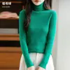 Camiseta interior de punto acanalado de alta elasticidad sin costuras transfronteriza de terciopelo Andy para mujer, suéter pullover de otoño e invierno al por mayor