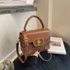 Bolsas de Alta Gama para Mujer Otoño e Invierno 2025 Nuevo Popular Versátil Color de Contraste Bolso Cruzado Muy Popular Bolso de Hombro Caja Bolso Cuadrado Pequeño