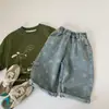 Jeans Azules Claros para Niños, Estilo Nuevo Primavera y Otoño 2026, Pantalones Rectos Sueltos para Niños, Ropa de Moda para Niños Pequeños de Primavera