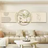 Pintura Decorativa de Dibujos Animados Sala de Estar Fondo de Sofá Pared Tríptico 2023 Nuevo Moderno Minimalista Dormitorio Pintura Colgante Otros