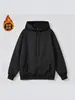 Nova blusa de moletom com capuz e forro de fleece espesso para outono e inverno, peça com zíper, jaqueta de gola alta, roupa esportiva casual para exportação