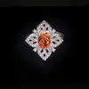 Anillo de Diamante de Alto Carbono con Corte de Flor de Hielo Fresca Europeo y Americano S925 Joyería en Vivo para Mujer Anillo de Diamante de Alta Calidad para Uso Diario