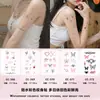 Pegatinas de tatuajes coloridas, dulces y geniales: mariposa, espina, corazón, angelito, moño pegatinas, impermeables y duraderas, estilo girly ins