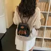 Bolsa da Moda para Mulheres, Moda Casual, Design de Nicho, Mochila Escolar para Estudantes, Bolsa Saco, Mochila Patchwork Street Fashion