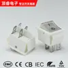 Cecqccbkc Certificado Transfronterizo Kcd4 Blanco con Luz de Cuatro Patas de Dos Velocidades Interruptor Basculante de 4 Pines de 2 Velocidades Interruptor en Forma de Barco