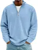 Sudadera de Hombre Amazon Otoño 2026 Cuello Alto Media Cremallera Manga Larga Estilo Casual Chrome Hearts Modelo Nuevo