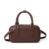 2025 Nuevo Otoño e Invierno Popular Bolso de Bowling Retro de Moda Bolso Portátil Tipo Almohada Bolso Boston de Hombro Cruzado para Mujer
