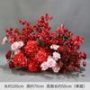 Nueva boda china boda suelo rojo flor hotel decoración simulación floral accesorios escenario camino plomo flor fondo