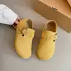 Sapatos Birkenstock de sola grossa para mulheres, sola macia, totalmente fechados, que aumentam a altura, nova coleção outono 2026, mocassins, chinelos Birkenstock confortáveis para mulheres