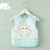 Babador de bebê à prova d'água para o verão, macacão infantil à prova de sujeira, meninos e meninas, sem mangas, bolas de arroz, protetor reverso para bebês
