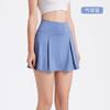 Falda corta de yoga para mujer, de verano, anti-caminar, de secado rápido, para fitness, correr, deportes, tenis, con bolsillo, plisada, de cintura alta.