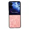 Capa Criativa de Desenho Animado Adequada para Celular Xiaomi Mixflip2 Dobrável Mixflip Novo Padrão de Couro Proteção Simples