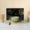 Juego de Té de Pétalos de Matcha Estilo Japonés, Batidor de Matcha de 100 Púas, Soporte para Batidor de Matcha, Tazón de Té, Batidor de Bambú para Matcha