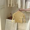 Ropa de Primavera y Otoño para Mujeres y Niños Camiseta Estilo Western para Bebés Niños Distintiva Moderna Estilo Coreano Borde de Oreja de Madera Color Sólido Para Llevar por Dentro Para Llevar por Fuera Camiseta Base