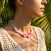 Collar Bohemio de Conchas y Plumerias de Venta Caliente Transfronteriza Europea y Americana para Mujer, Diseño Creativo, Accesorio Versátil de Playa