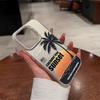 Funda Protectora Mate Anticaída Popular Creativa Estilo Resort Árbol de Coco Atardecer para iPhone 16 15 17 de Tk