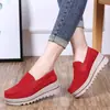Bai Zhenhe 2026 Otoño/Invierno Nuevos Zapatos de Mujer Piel Genuina Suela Gruesa Plataforma Zapatos Antideslizantes Suela Suave Zapatos Casuales Talla Grande Zapatos para Mamá