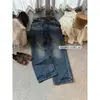Jeans Personalizados de Moda Estilo Coreano Suxinlan/YOUMO para Mujer Otoño Pantalones Holgados de Pierna Recta Pierna Ancha (con cinturón)
