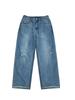 APO Ropa de Hombre Calle Alta Americana Jeans Lavados para Hombre con Agujeros Rasgados Sentido de Alta Gama Pantalones Rectos Sueltos de Moda Tendencia