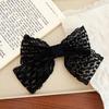 Estilo coreano Moda Menina Princesa Lace Bow Spring Hairpin High-end Estilo Verão All-match Headwear