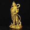Estatua de Bronce de Guan Er, Estatua del Bodhisattva Weituo, Guan Gong Deidad Guardiana Jalaan Adoración en Casa Estatua de Bronce de Weituo