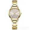 Reloj moderno con correa de acero, popular reloj transfronterizo para mujer, fabricante mayorista, reloj de pulsera de cuarzo estilo coreano simple para mujer con correa de acero inoxidable