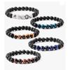 Amazon Venta Caliente Piedra Volcánica Ojo de Tigre Obsidiana Traje Pulsera Hombres y Mujeres Pulsera de Pareja Venta al por Mayor Explosiones