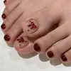 Adesivos de Unha do Pé Elegantes e que Realçam a Pele, Venda Quente Transfronteiriça, Adesivos de Unha do Pé Removíveis, Unhas para Pés para Venda no Atacado