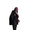 Moletom preto com capuz oversized estilo americano para mulheres, nova coleção outono/inverno 2026, corte solto e relaxado, forrado com fleece, marca tendência