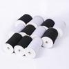 Banda Elástica Blanca y Negra para Cuadernos, Banda Elástica Plana para Pantalones, Faldas, Mangas, Accesorios de Ropa, Sábanas Ajustables, Banda Elástica para Correr