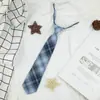 Xadrez Grátis Estilo Japonês Uniforme JK Gravata Pequena Feminino Tendão Preguiçoso Estudante Masculino Harajuku Uniforme Escolar Estilo Preppy Moderno